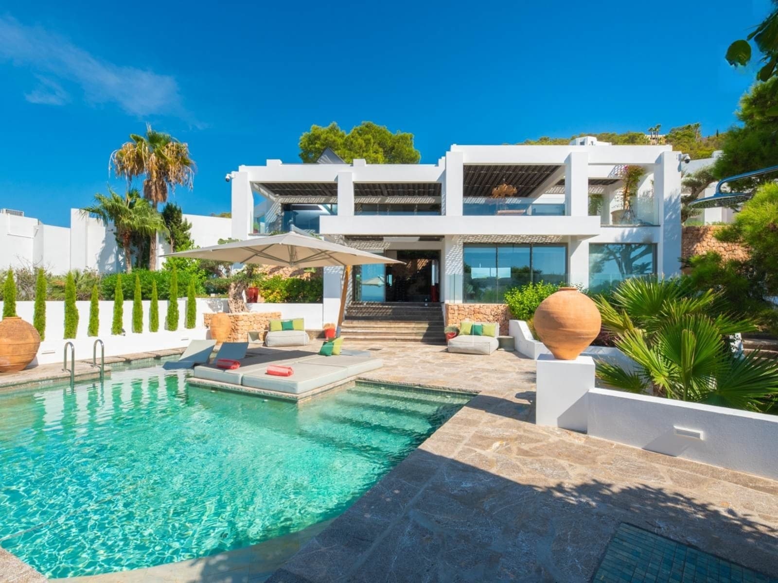 VILLA REO I Exclusiva Villa Frente al Mar con Acceso Privado a una Cala, San Jose, Ibiza — Villa, Cala Moli · Cala Vedella - Cala Tarida, Ibiza