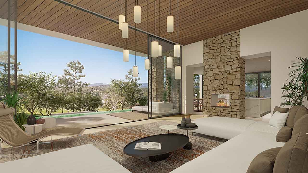 VILLA CORAL "C" CON VISTAS CAMPO DE GOLF EN COMUNIDAD PREMIUM, Roca Llisa, Ibiza — Villa, Jesús · Santa Eulària des Riu, Ibiza