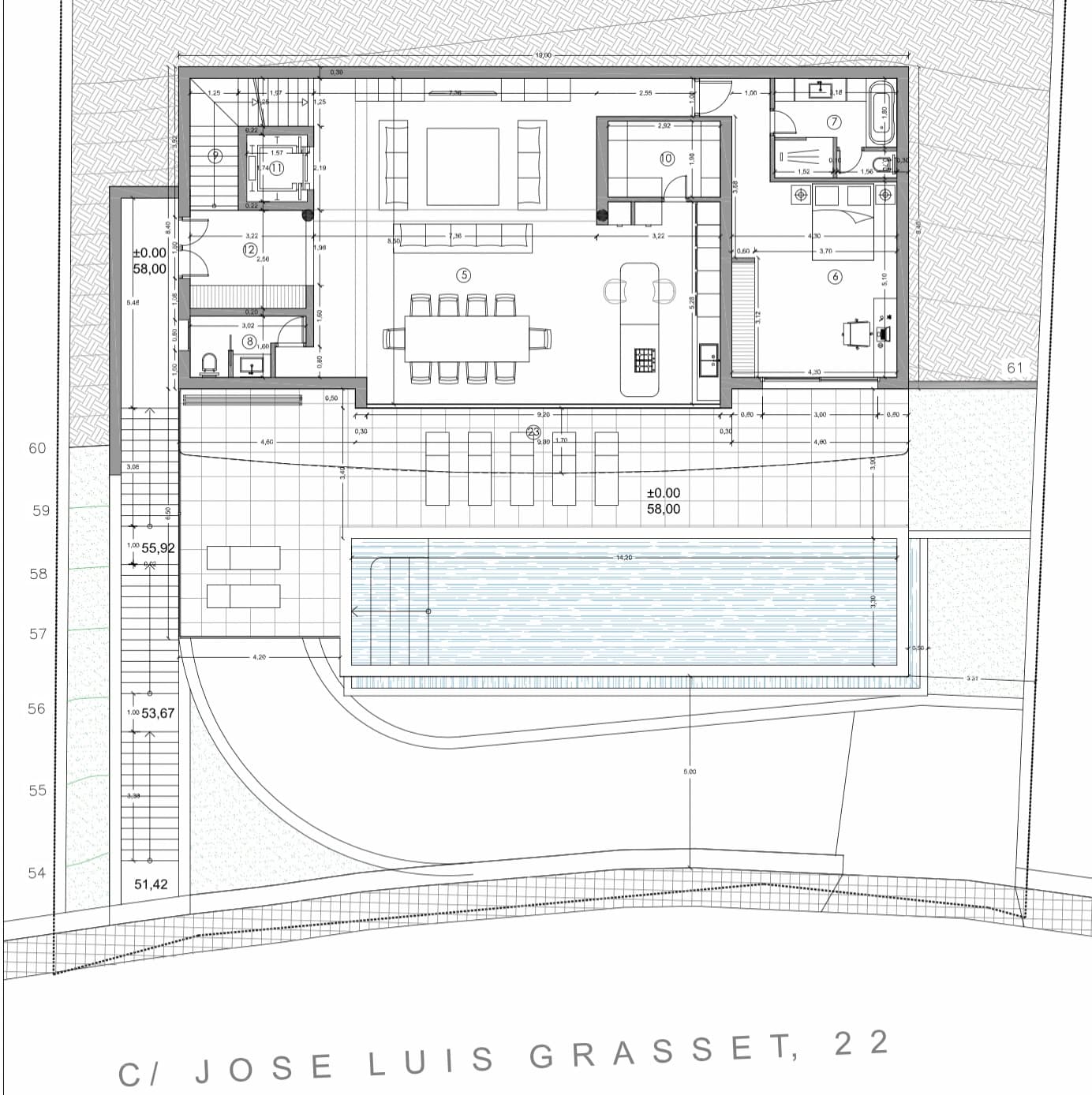TERRENO 9.000M2 con 1.600M2 URBANOS CON PROYECTO VISTA MAR, Roca Llisa , Ibiza — Terreno, Roca Llisa · Santa Eulària des Riu, Ibiza