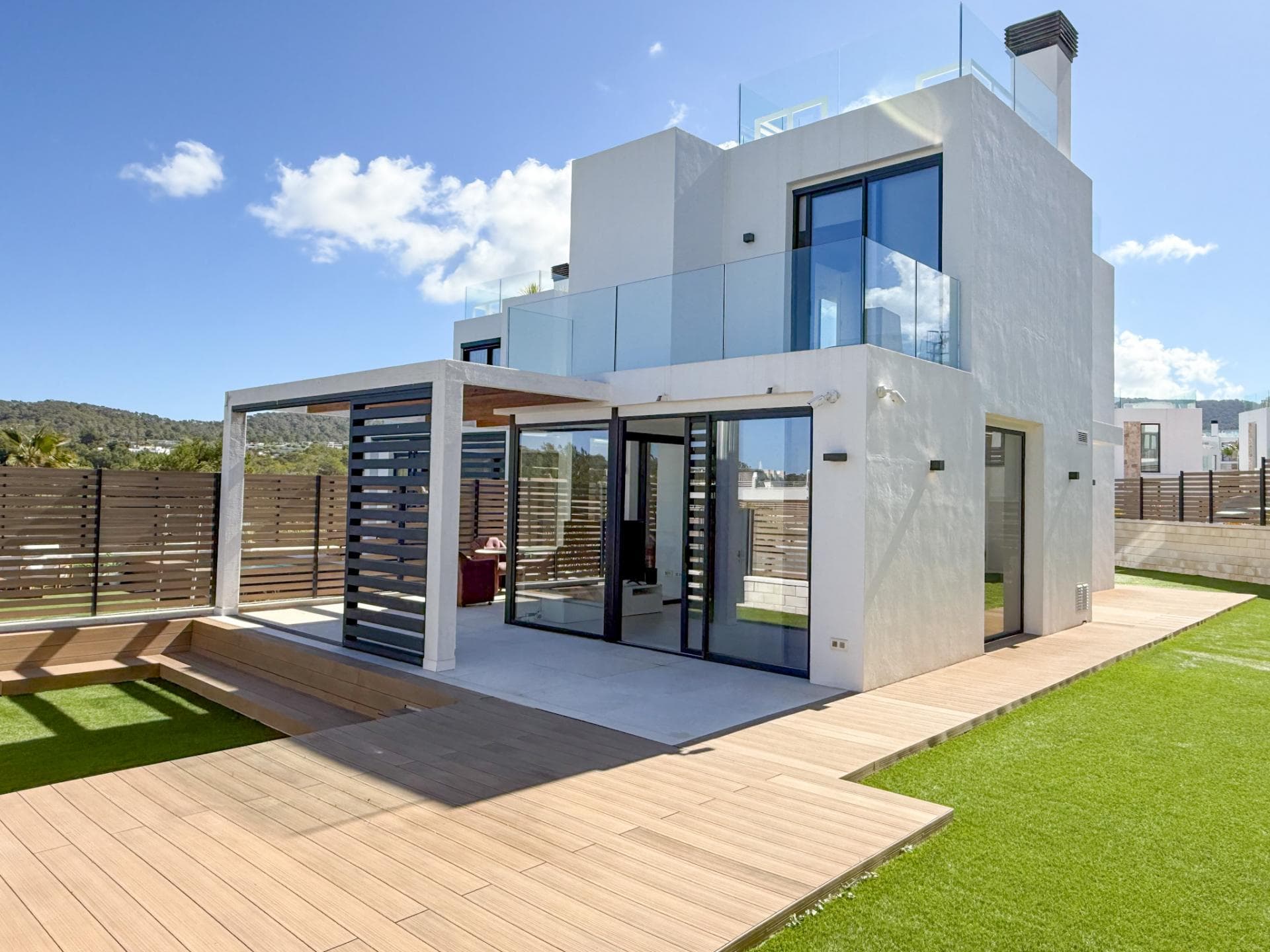 Casa de diseño en Cala Tarida con 3 habitaciones, vistas al mar y espectaculares puestas de sol — Casa, Cala Vedella - Cala Tarida · Sant Josep de sa Talaia, Ibiza