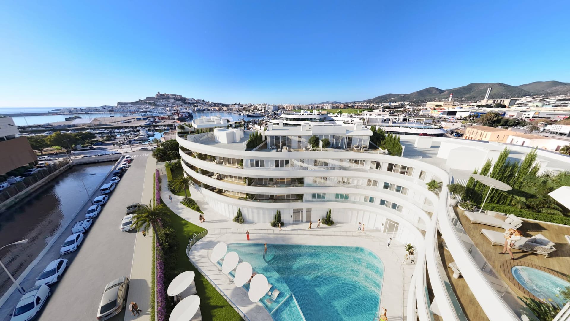 DUPLEX DE 2 DORMITORIOS CON TERRAZA PANORAMICA 360 EN MARINA COLLECTION, Marina Botafoch, Ibiza — Dúplex, Marina Botafoc - Platja de Talamanca · Eivissa, Ibiza
