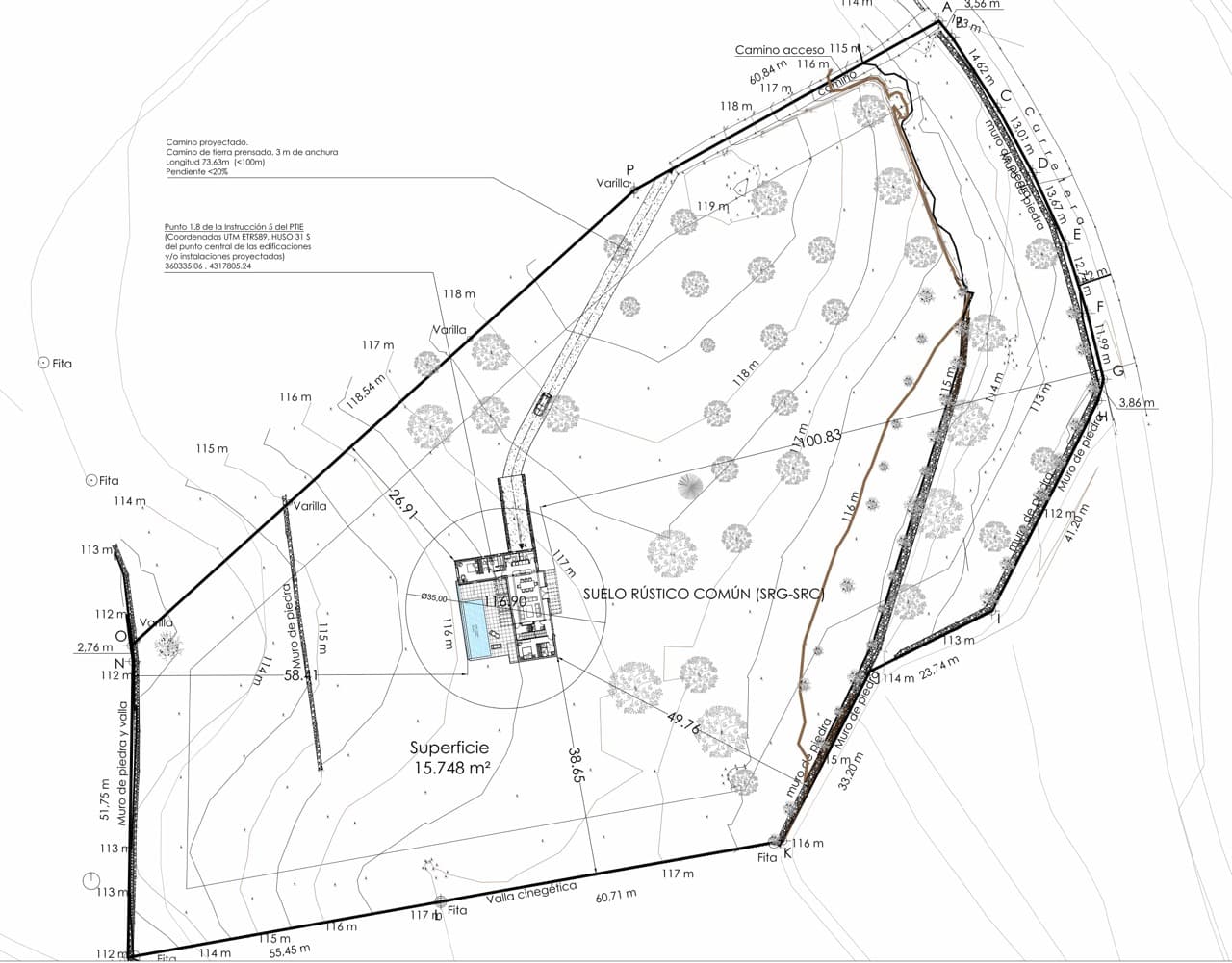 EXCLUSIVO TERRENO CON PROYECTO APROBADO en SAN RAFAEL, Santa Eularia, Ibiza — Terreno, Santa Gertrudis · Santa Eulària des Riu, Ibiza